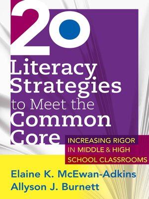 cover image of 20 Literacy Strategies to Meet the Common Core